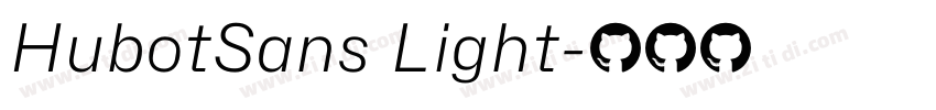 HubotSans Light字体转换 HubotSans Light字体转换